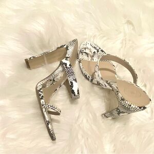 Snake skin sandals shoes